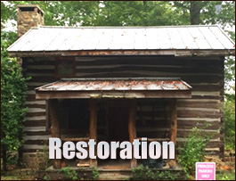 Historic Log Cabin Restoration  Moreland, Georgia